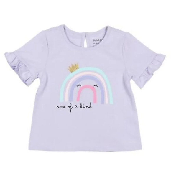 Pekkle Infant 8- piece clothing  purple rainbow and pink toucan set 3 months - Picture 7 of 14